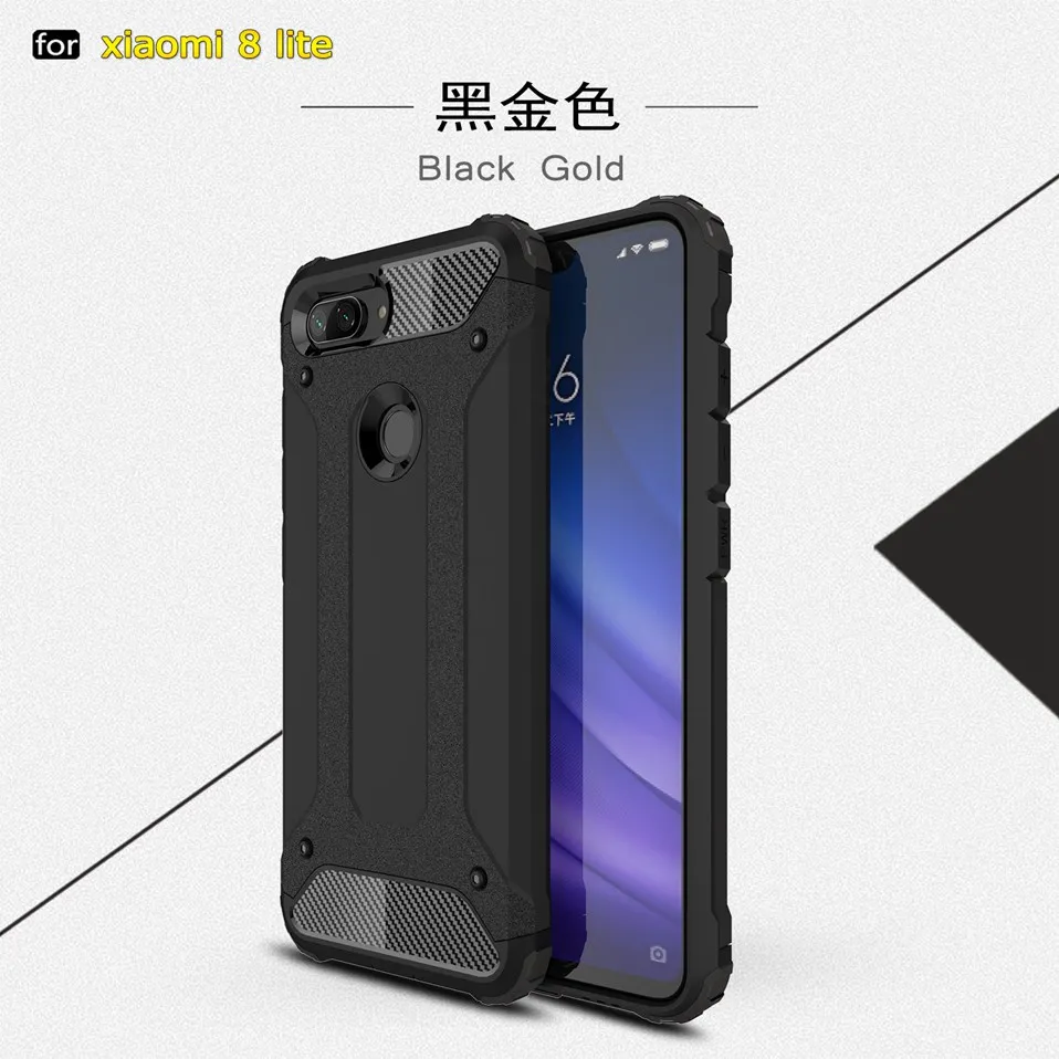 Xiomi Case For Xiaomi Redmi 6A Mi 8 Lite Cover Armor Hard Case For Xiaomi Mi 8 SE Pocophone F1 Redmi 5 Plus Note 5 6 7 Pro S2    (12)