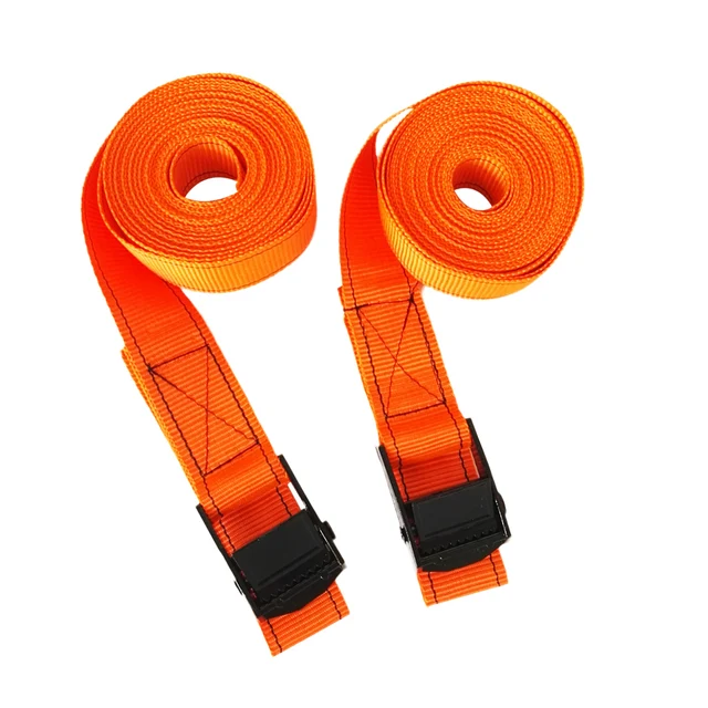 1 Pair Kayak Surfboard Roof Rack Tie Down Straps with Metal Cam Buckle