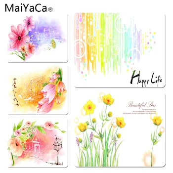 

MaiYaCa Personalized Cool Fashion Hand painted flowers Computer Gaming Mousemats Size for 180x220x2mm and 250x290x2mm Mousepad