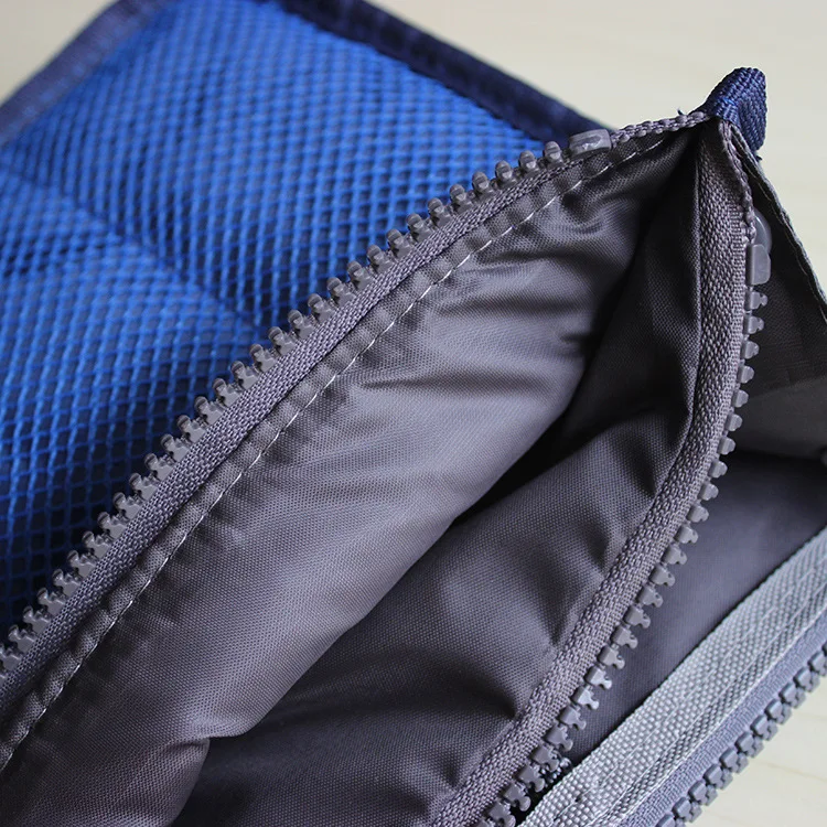 HJKL النساء منظم حقيبة مستحضرات التجميل حقيبة في حقيبة مزدوجة سستة حقيبة مستحضرات تجميل المحمولة سفر متعددة الوظائف جيوب حقيبة