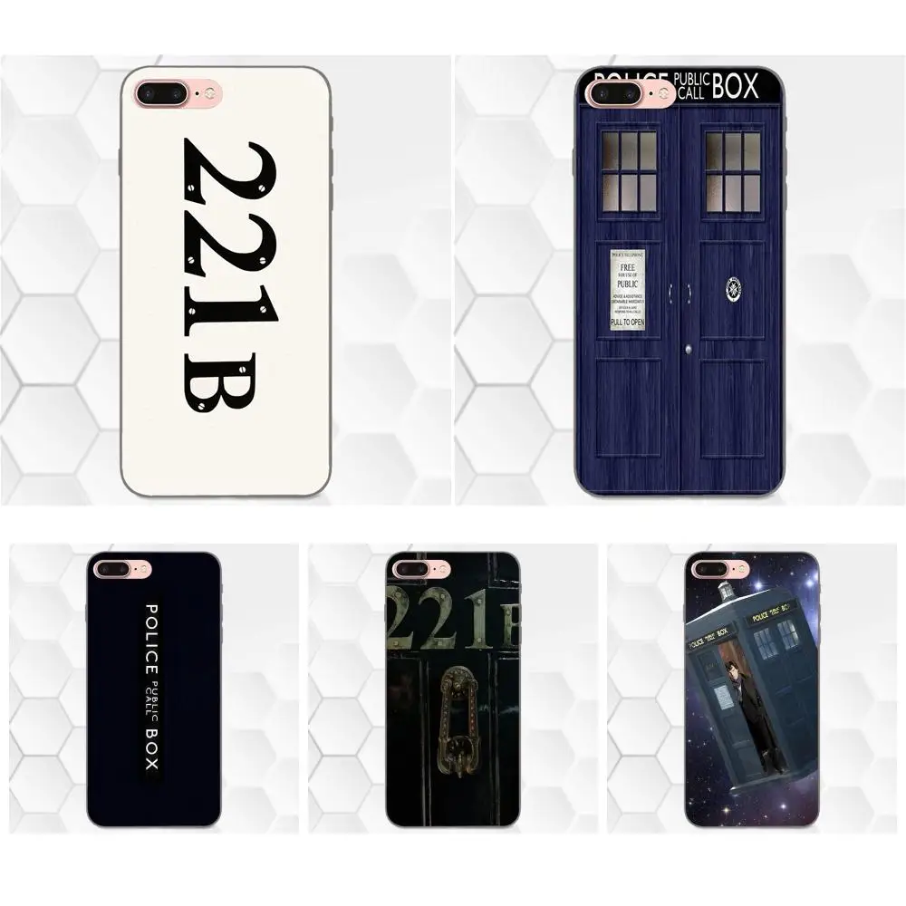 Шерлок Холмс 221b Doctor Who Tardis для Huawei Honor 5A 6A 6C 7A 7C 7X 8A 8C 8X 9 10 P8 P9 P10 P20 P30 Mini Lite Plus|Бамперы| |