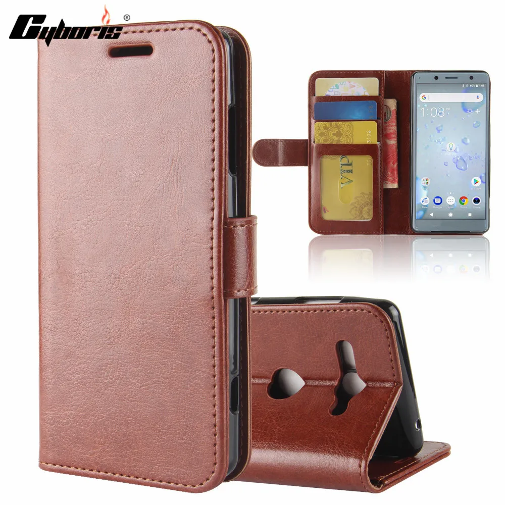 

Cyboris cases For Sony XZ2 Compact Case Funda Luxury PU Leather Wallet Cover Phone Flip case For Sony XZ2 Compact Case Coque