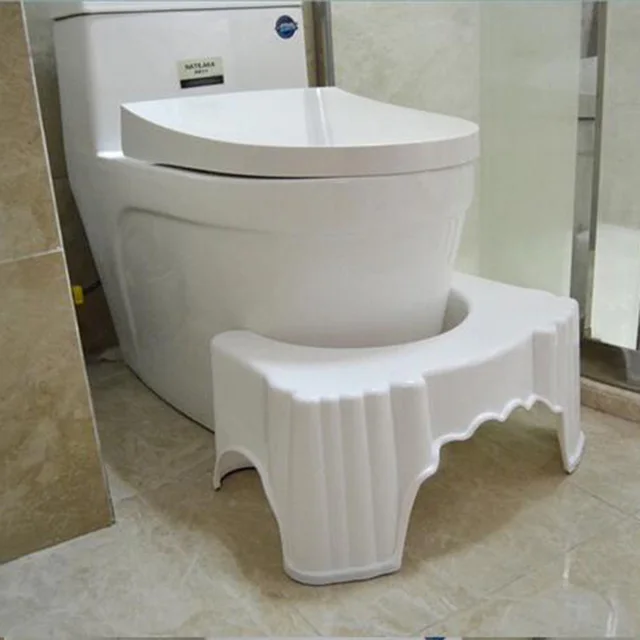 Semplice Toilette sgabello pad addensato bagno di plastica ... Semplice Toilette sgabello pad addensato bagno di plastica ...