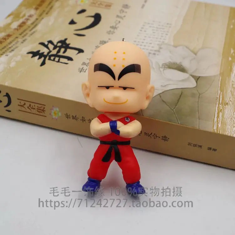 Аниме Dragon Ball Son Goku Kakarotto Kulilin милый брелок для ключей Kwaii Виниловая фигурка