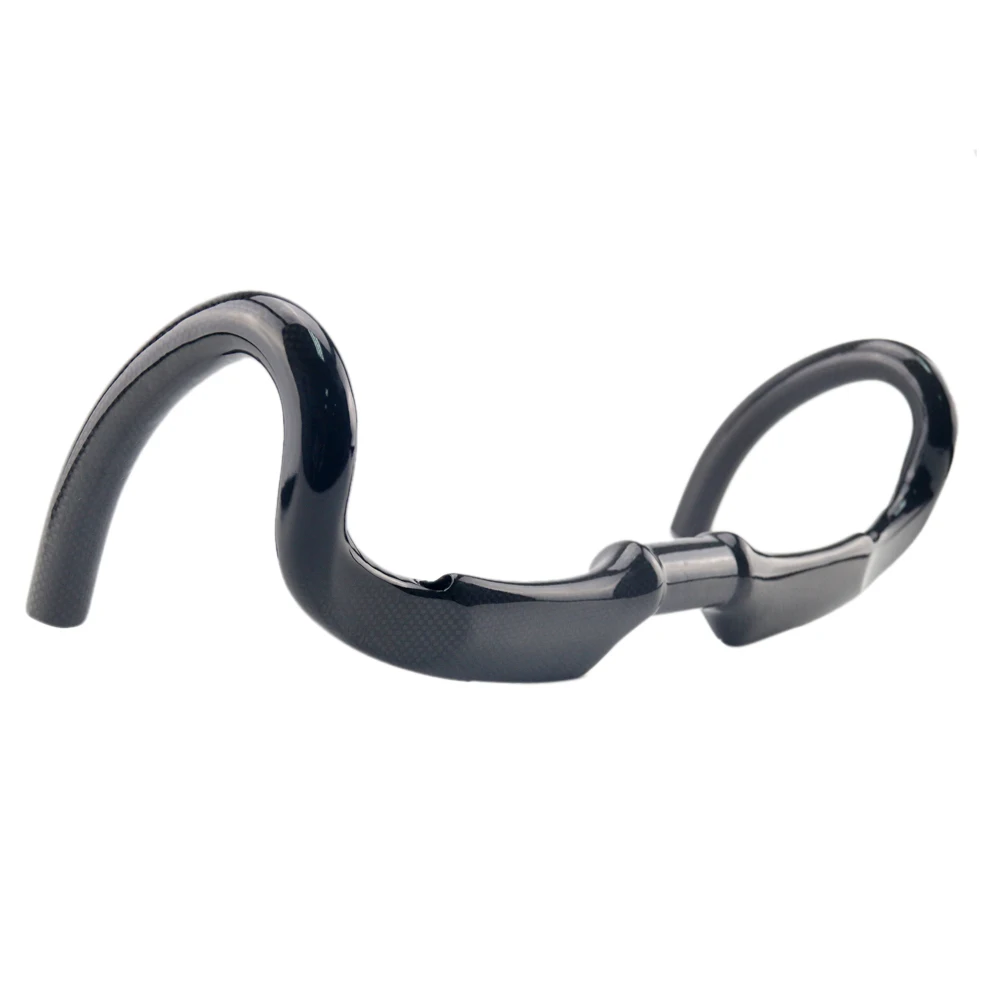 RXL SL Bicycle Carbon Handlebar 31.1-32.5mm Ultralight Bent Bar Carbon Fiber Handlebars Road Bike 3KUD MattGloss Black Carbon Handlebar  (6)