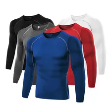 Для мужчин Спорт на открытом воздухе Футболка бодибилдинг тренажерный зал Фитнес дышащая Спортивная Для мужчин S Бег эластичные тонкие футболки