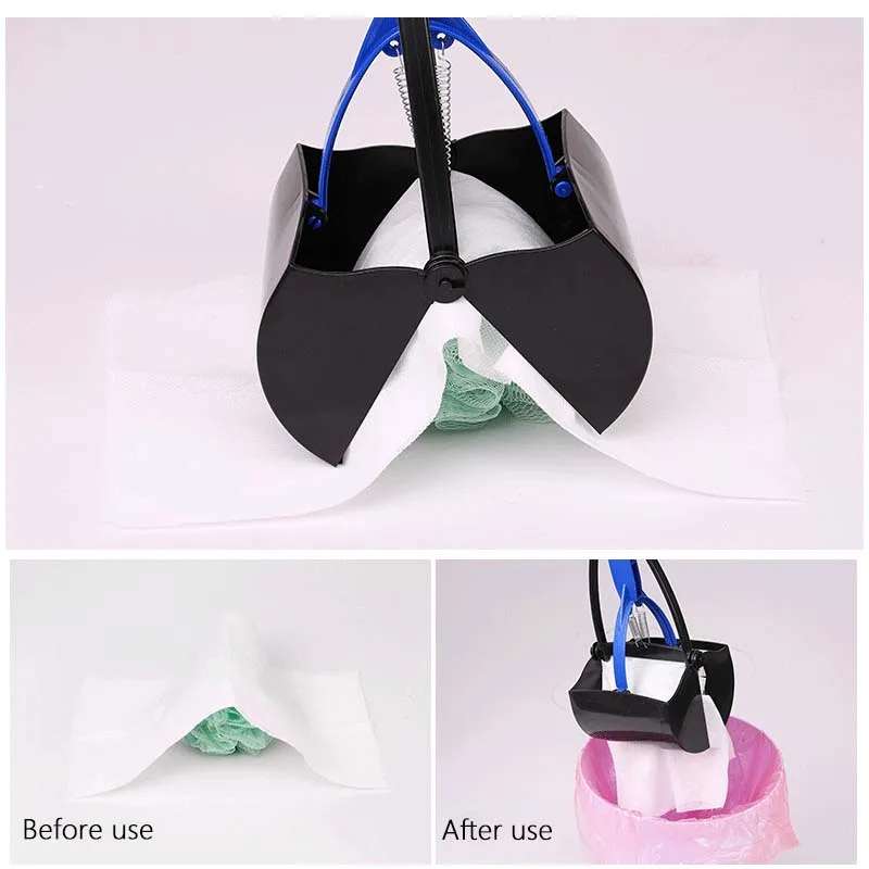 Long Handle Transer Creative Dog Cat Pet Pooper Scooper Jaw Scoop Clean Pick Up Animal Waste Easy Pickup Cleaning Tools Outdoor