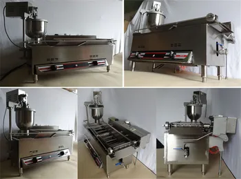 

Free shipping Gas heating type with Three Molds Automatic Donut Machine Cake Donut Machine