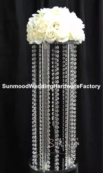 

Crystal aisle wedding flower pillar centerpiece for event/wedding table decoration
