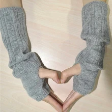 Специальное предложение кашемировые вязаные длинные перчатки без пальцев рукавицы теплые один размер