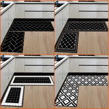 

Modern Kitchen Mat Anti-Slip Bathroom Carpet Home Entrance/Hallway Door Mat Wardrobe/Balcony Area Rug Creative Carpets