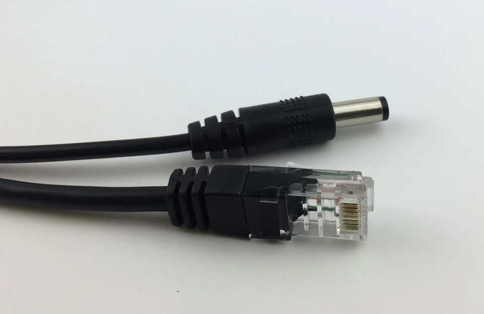 Кабель Сплиттер PoE Power Over Ethernet 48V to 12V 1A 2A IEEE802.3af/at стандартного типа 1 2 +/3 6 4 5 +/7 8 для IP