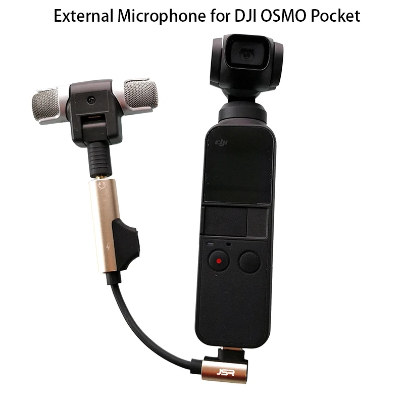 

DJI OSMO Pocket Stereo External Microphone Digital Handheld Microphone for DJI OSMO Pocket Handheld Gimbal Accessories
