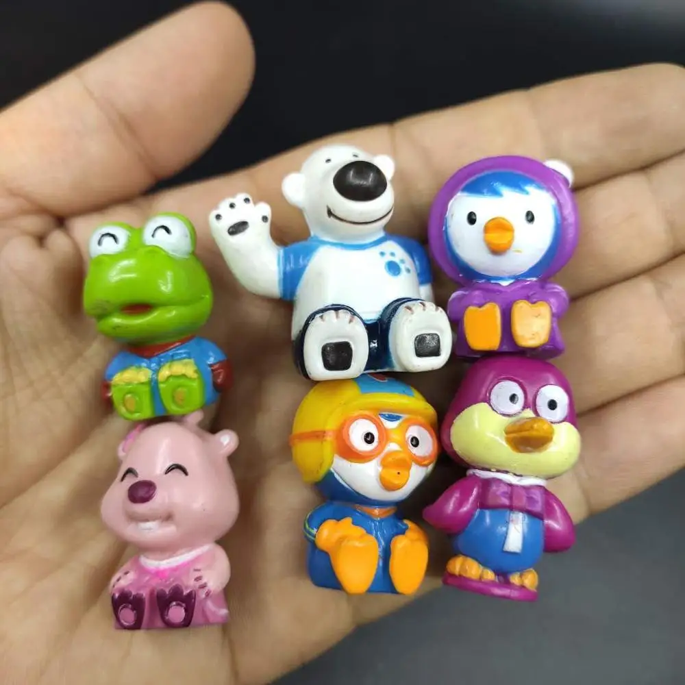 

Difference 5Pcs/set Original Korean Pororo Penguin Model Toy