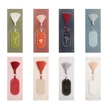 1 шт. буквы влюбленных кожаная Закладка любовная поэзия серии творческие для чтения в стиле ретро с кисточками практичный конверт Закладка в виде растения