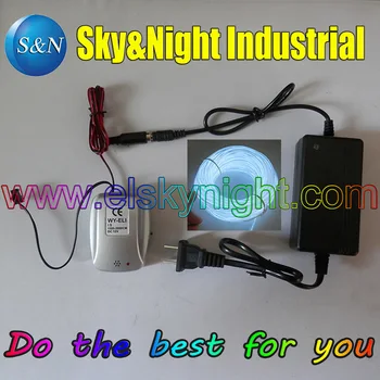 

White(18M)-Hight brightness 4.0MM( Semi-circle) El Wire/Flexible Neon Light with Sound Inverter/Controller+220v adapter