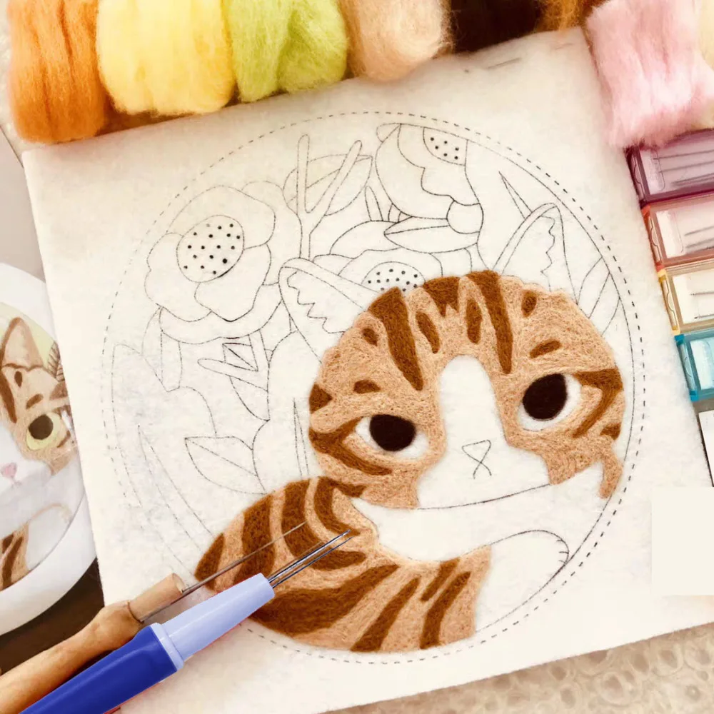 Игла для валяния набор/удар иглы комплект/Шерсть Войлок diy пакет/незавершенный