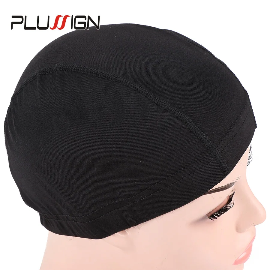 Быстрая доставка Plussign самые популярные шапка парик для производства париков черный небольшой купол парик Кепки s100Pcs сетка спандекс