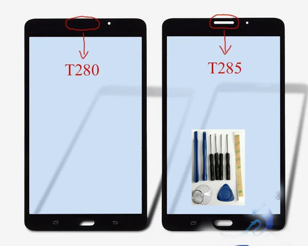 

Shyueda 100% New + 3M Tool For Samsung Galaxy Tab A 7.0 (2016) T280 Outer Front Screen Glass Lens Replacement