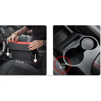 

Car Seat Storage Bag Box Crevice Storage Box Organizer for jaguar xf mercedes w204 range rover sport bmw e39 audi a4 b6 astra j