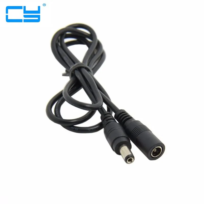  DC 5.5 * 2.1mm CCTV Extender Male to Female Barrel Connector power Extension Cord Cable 1m 100cm 3f - 32779156036