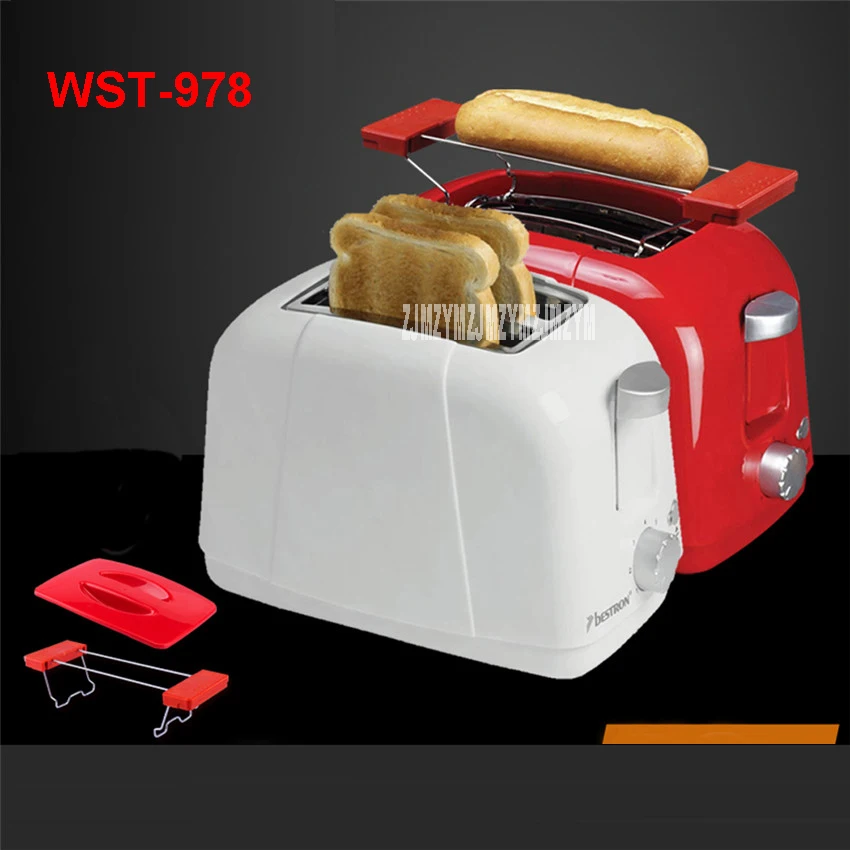 WST 978 новые Семейные Игрушки из нержавеющей стали тостеры 220В/750 Вт С Пылезащитным