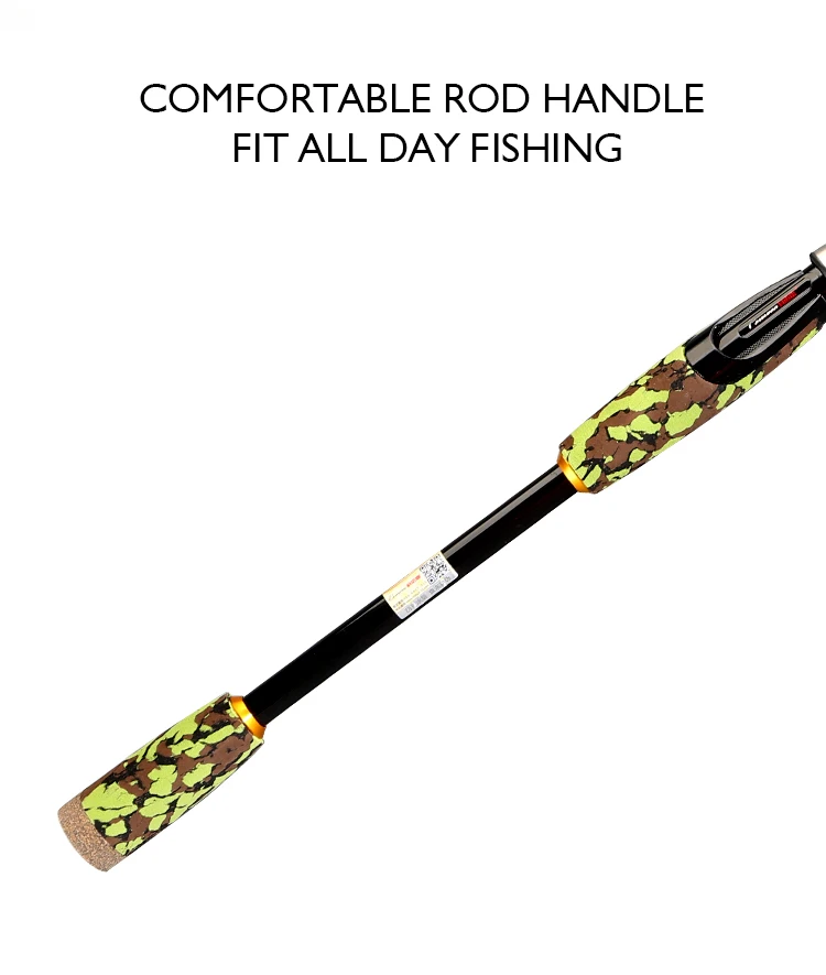 CEMREO Portable vara de pesca carbon 4 sections Spinning Fishing Rod