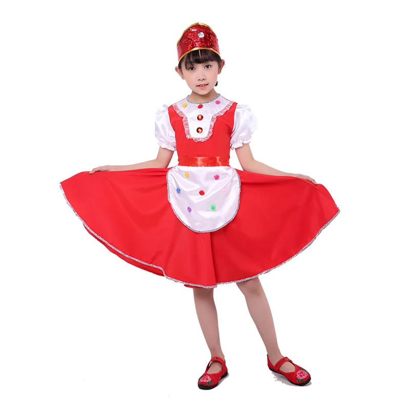 Songyuexia, традиционный русский костюм, танцевальные костюмы, платье, китайские танцевальные костюмы, детские костюмы для девочек и мальчиков, народные танцевальные костюмы