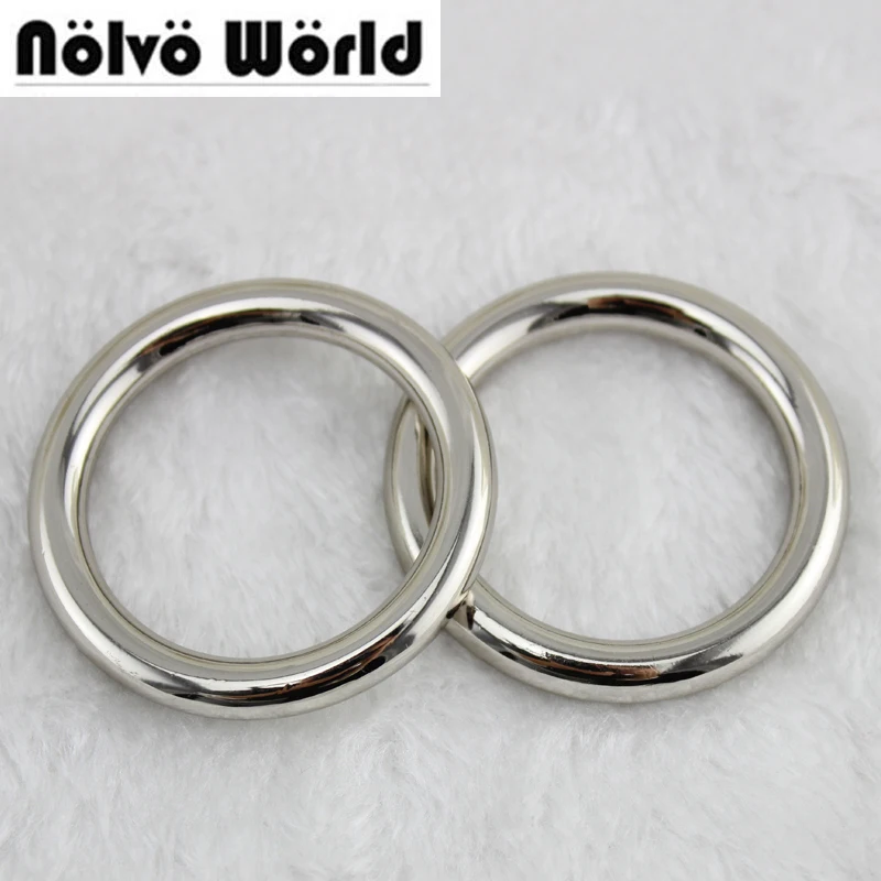 

30pcs 5 colors 6.0mm thick 3.8cm 1-1/2 inch pet's strap o ring,bags' accessories,alloy welded ring o