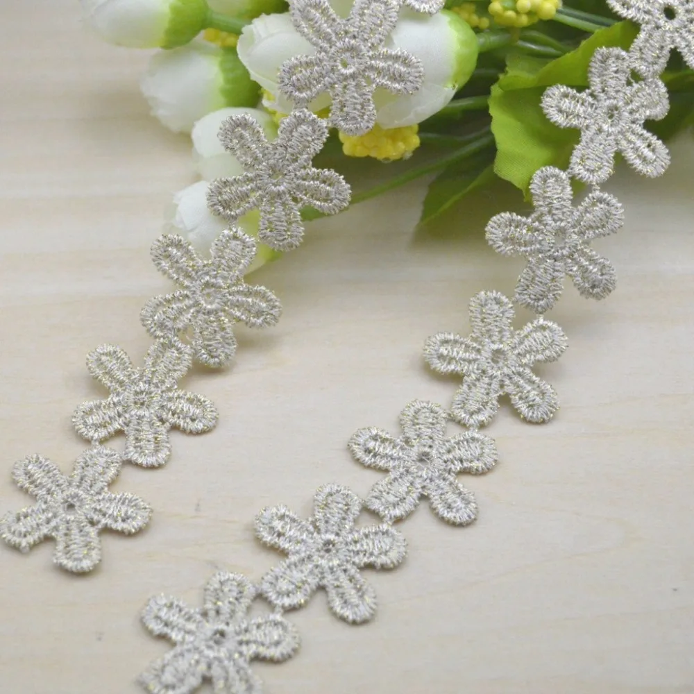 2.3cm Lace Ribbon Tape Lace Trim Embroidered Net Lace Trimmings for Sewing Decoration Lace Fabric DIY Apparel Sewing & Fabric