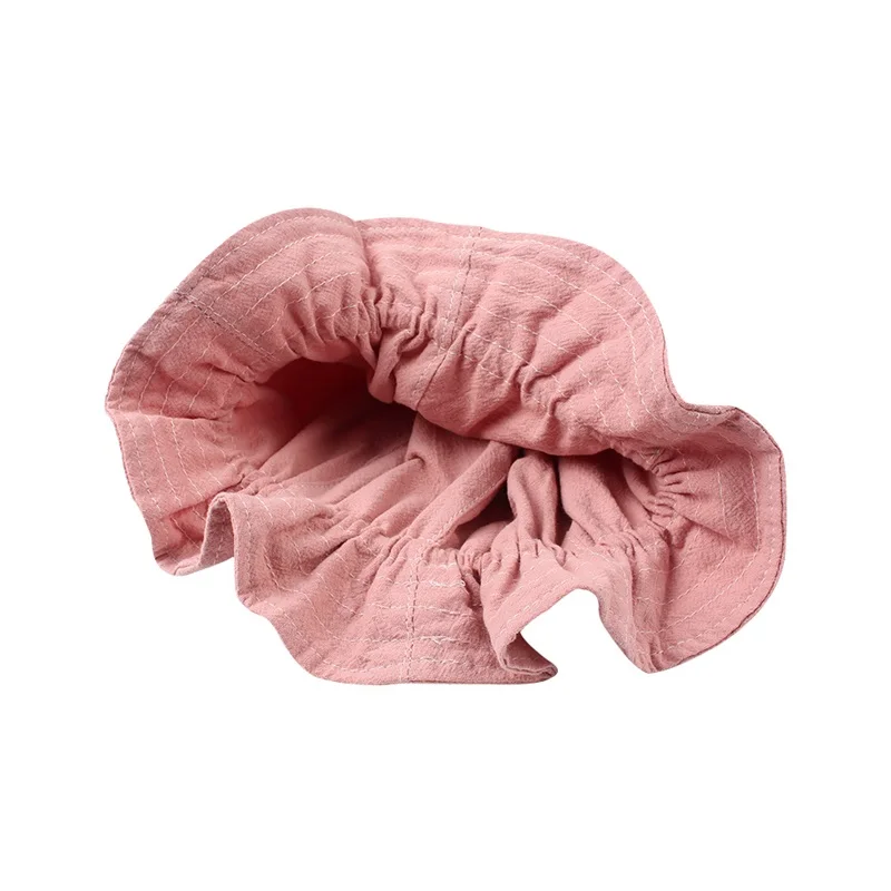 Cute Cotton Baby Beanie Hat Elastic Double Side Hat For Girls Fashion Baby Girls Bucket Hat Summer Sun Cap Baby Boys Clothing (7)