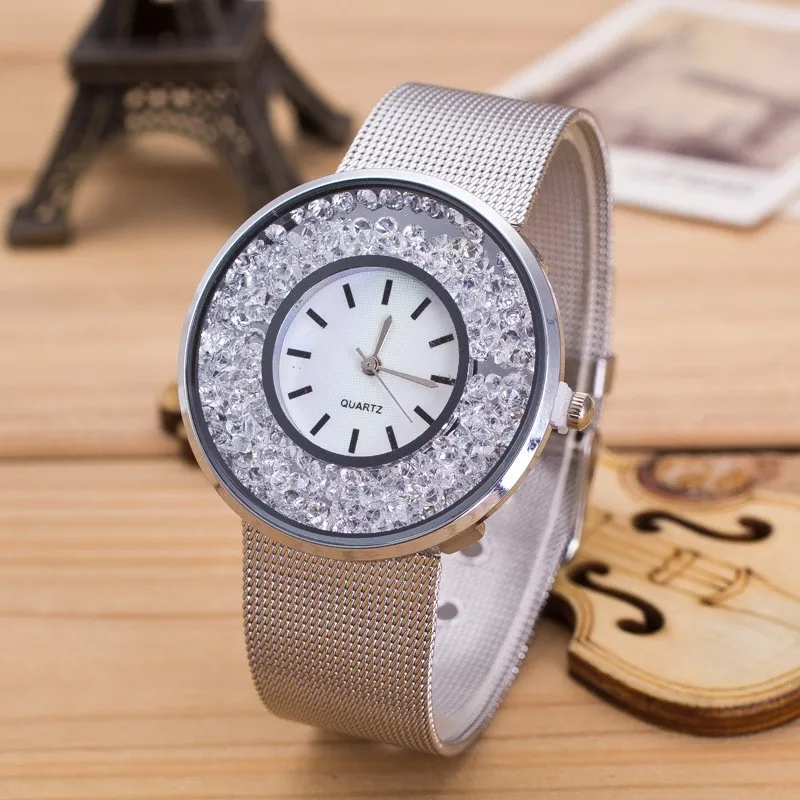 Dropshipping Fashion Casual Luxury Brand Women Watches Mesh Ball