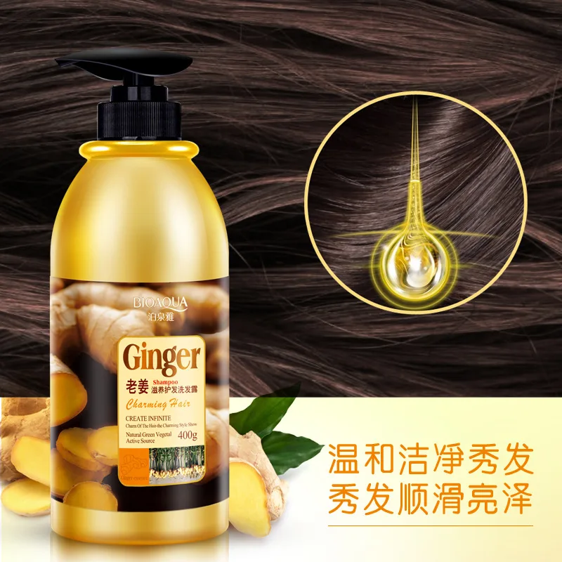 BIOAQUA Natural Herbal Ginger Shampoo Anti Hair Loss And Hair Growth Fast Oil Control Hair Mask Hair Care BIOAQUA Natural Herbal Ginger Shampoo Anti Hair Loss And Hair Growth Fast Oil Control Hair Mask Hair Care