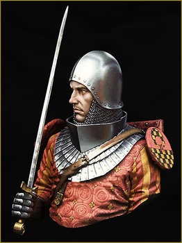 

Assembly Unpainted Scale 1/10 MEDIEVAL KNIGHT Century bust Historical toy Resin Model Miniature Kit