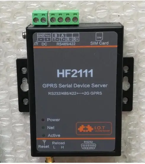 HF2111 последовательный порт RJ45 RS232 485 422 GPRS Поддержка сервера Modbus|Автоматизация