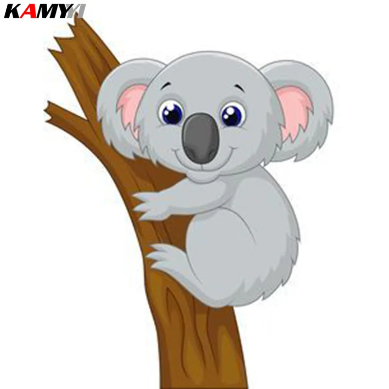 

5D diamond embroidery koala diamond painting cross stitch mosaic cartoon full square / round diamond decoration home DIY XY1