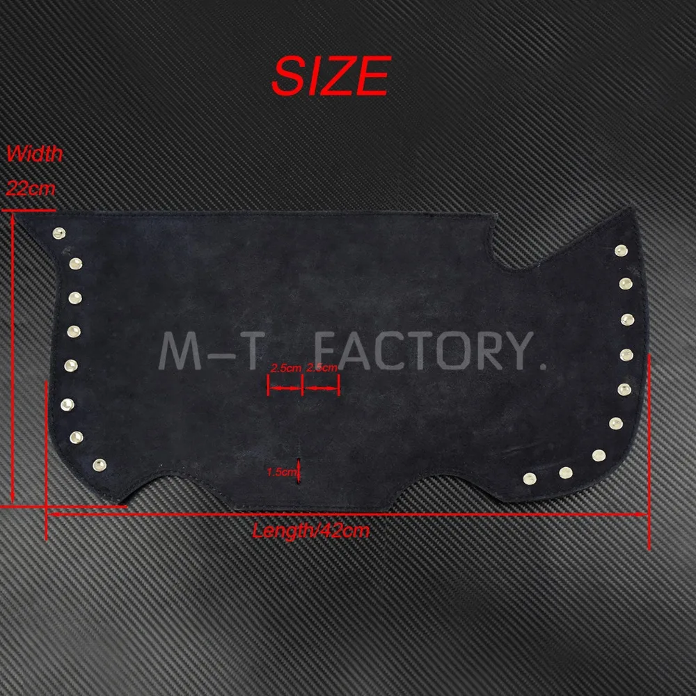 Мотоциклетный черный кожаный тепловой седло щит дефлекторы поднятые шпильки для Harley Touring Softail Для Suzuki для Kawasaki для Honda