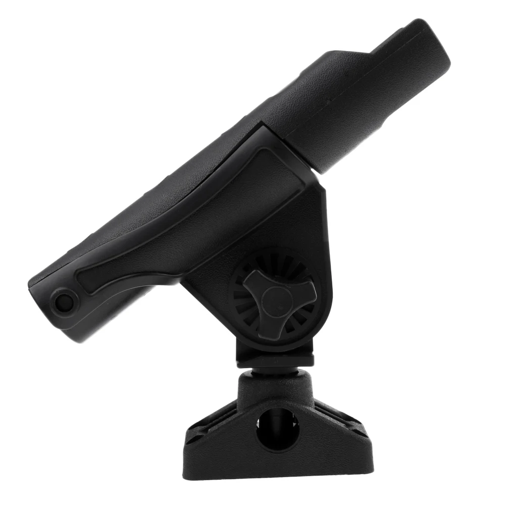 Kayak Boat Spinning Fishing Rod Holder Side/Rail/Flush Mount Rack 360 Degree
