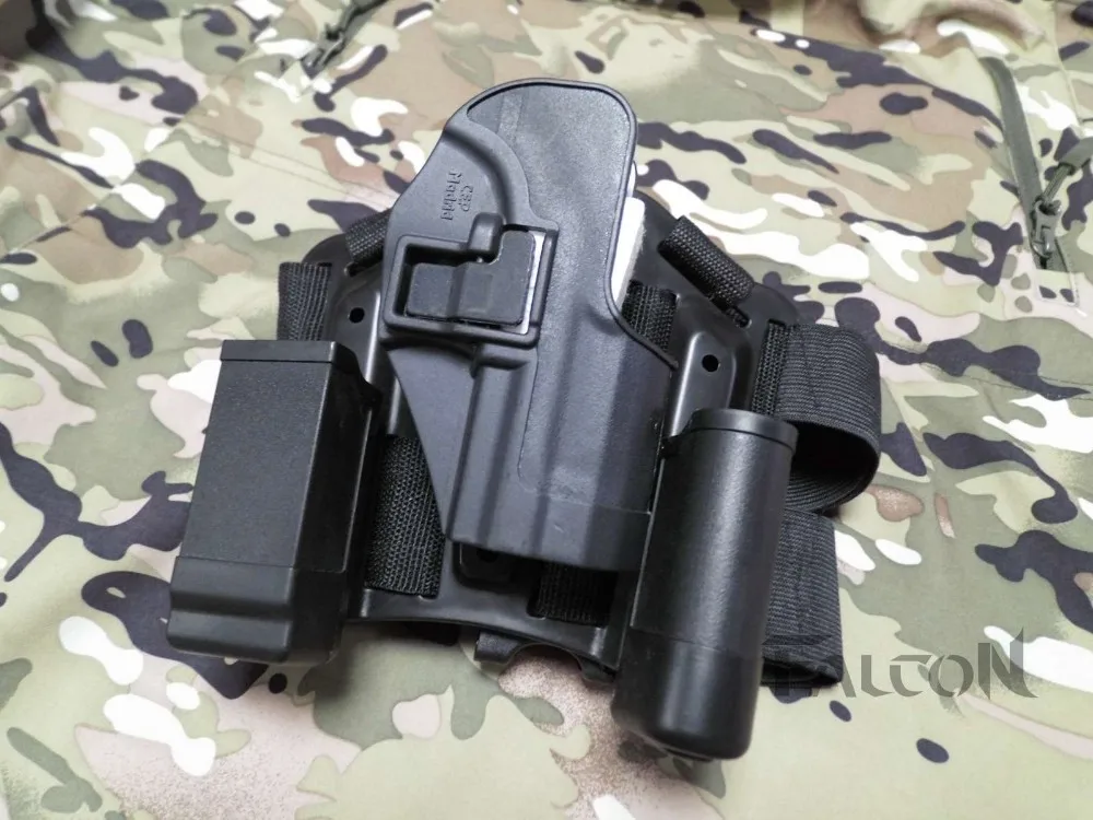 Страйкбол cqc и серпа Стиль Тактический кобура HK USP Compact Охота нога кобура черный зеленый песок