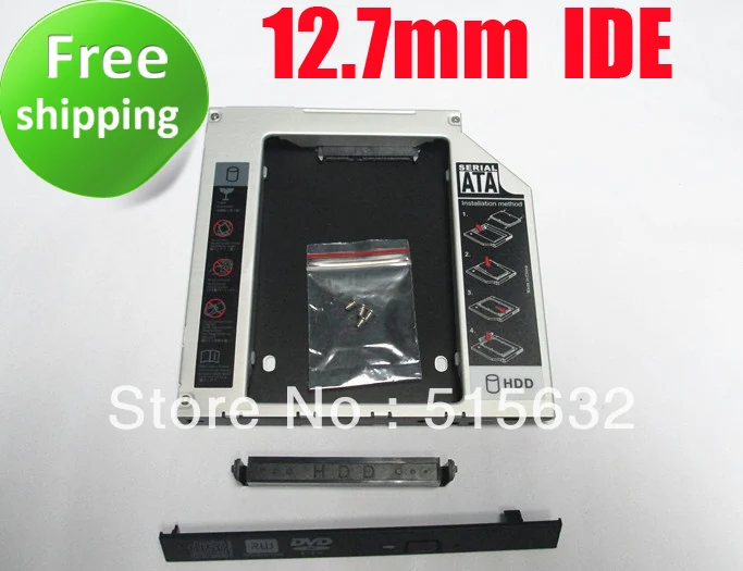  SATA 2nd HDD Caddy for 12.7mm IDE Universal CD/DVD-ROM