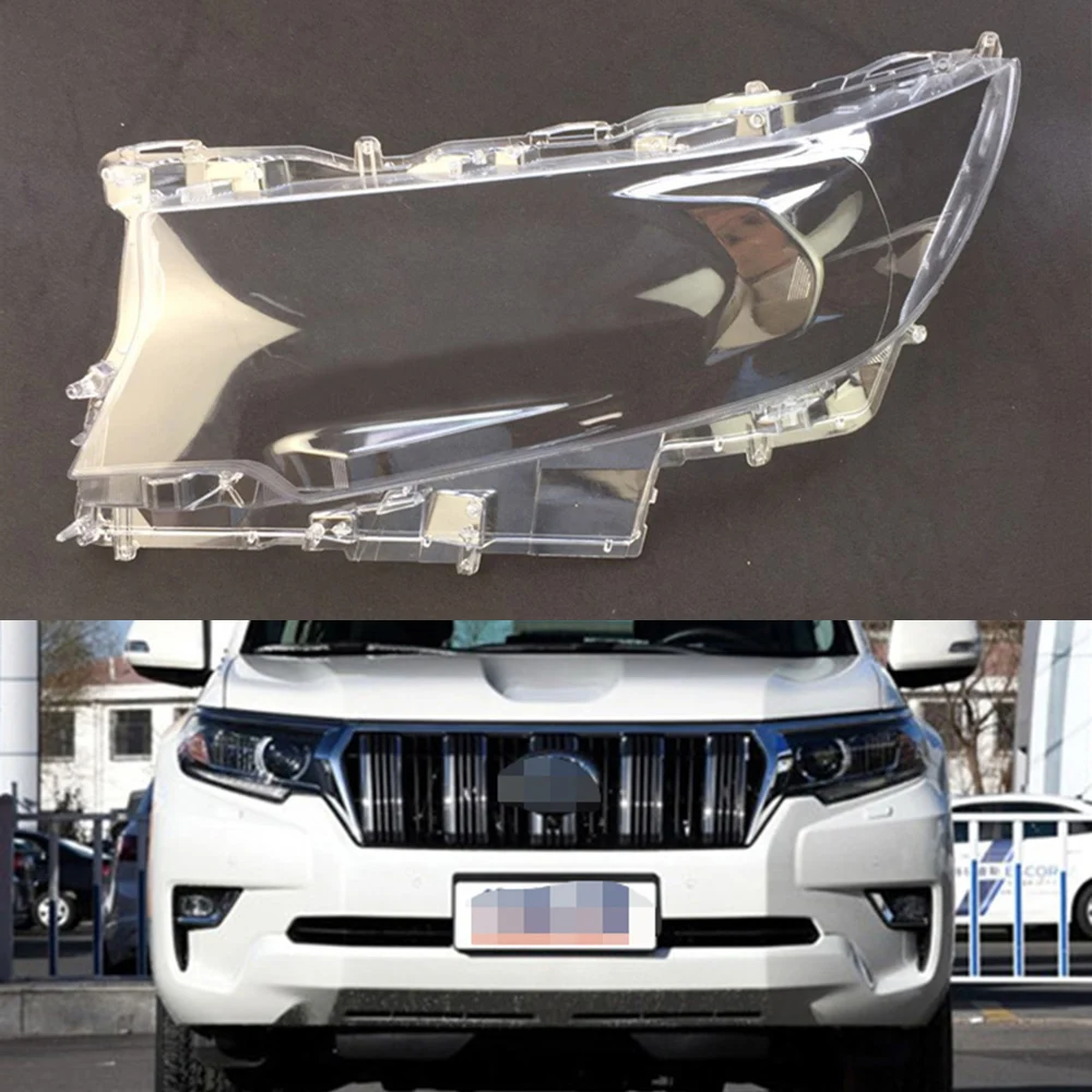 Для Toyota Prado прозрачный автомобильный налобный фонарь с прозрачными линзами, передняя крышка для авто