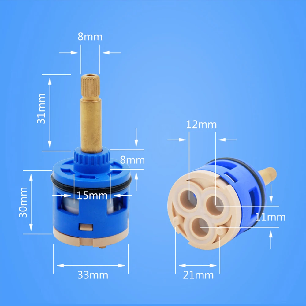 Экономии воды замена латунный кран картридж 3 способа смесительный клапан смесителя смеситель для душа, ванной кран Замена Ванная комната