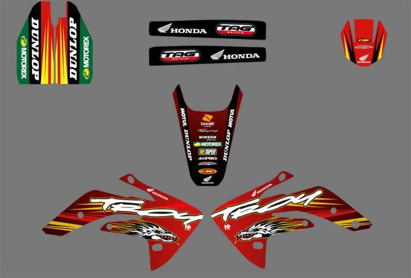 Набор стикеров для Honda CRF150R 2007 2012 CRF 150R CRF150 R с жидким охлаждением|sticker kit|team graphicsdecal