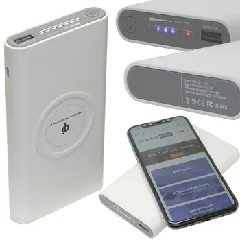 

POWERBANK + Qi Wireless Charging Charger Cable For Apple IPhone 8X10 + PLUS