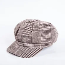 Шляпа художника тыквы детектива шапки газетный КИП s г. Береты тренд британский стиль газетный КИП 21