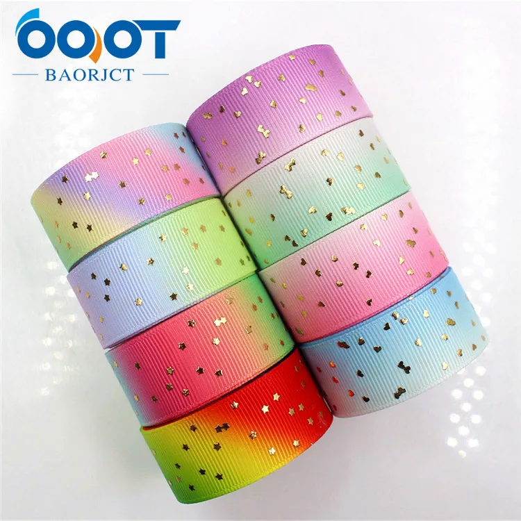 8 style mix OOOT BAORJCT 1710053 22 мм 10 ярдов бронзовые ленты термотрансферные печатные корсажные Свадебные аксессуары ручной работы материал - Цвет: 8 style mix
