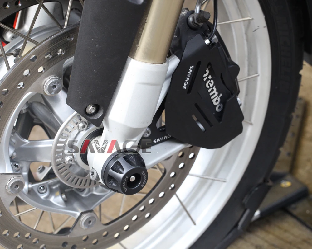 

For BMW R1200GS LC 2013-2017/ R1200GS LC Adventure 2014-2017 Motorcycle Front Axle Fork Wheel Protector Crash Sliders Cap Pad
