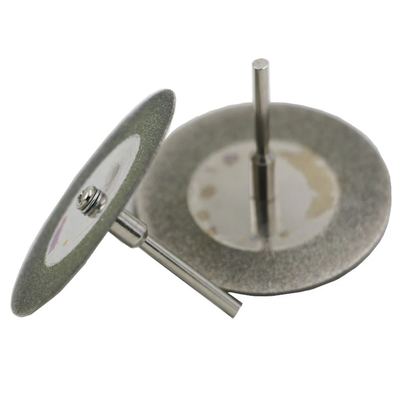 Дунчэн 10 шт./компл. 50 мм Мини Алмазный Пильный Диск Серебро режущие диски с 2X подключения хвостовиком для ДРЕЛЬ Dremel подходит для вращающихся инструментов