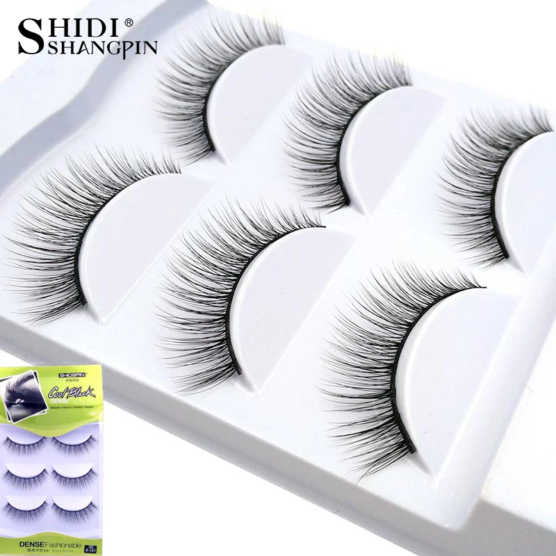 

SHIDISHANGPIN 1 box eyelashes 3d mink makeup false eyelash natural long false lashes 3d mink 3 pairs eyelashes A-101