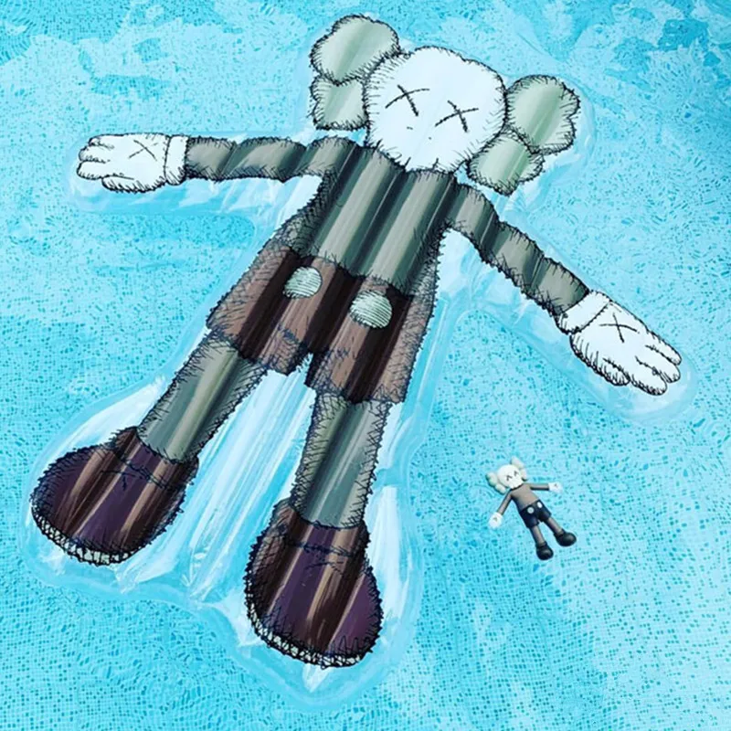 

KAWS:HOLIDAY Floating Bed Transparency Korea Limited Inflatable Floating Mat Swimming Pool Floating Water Bed Ornaments X1247